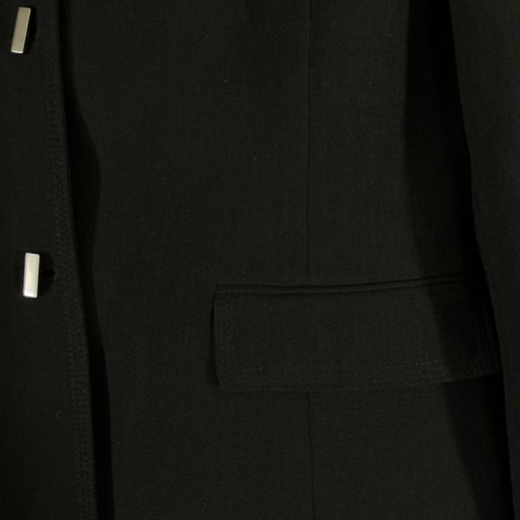 Kasper Black Blazer Women's Size 16 Stylish Career Party Dinner - Picture 11 of 16